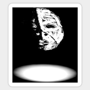 Mask. On The Stage. Sticker